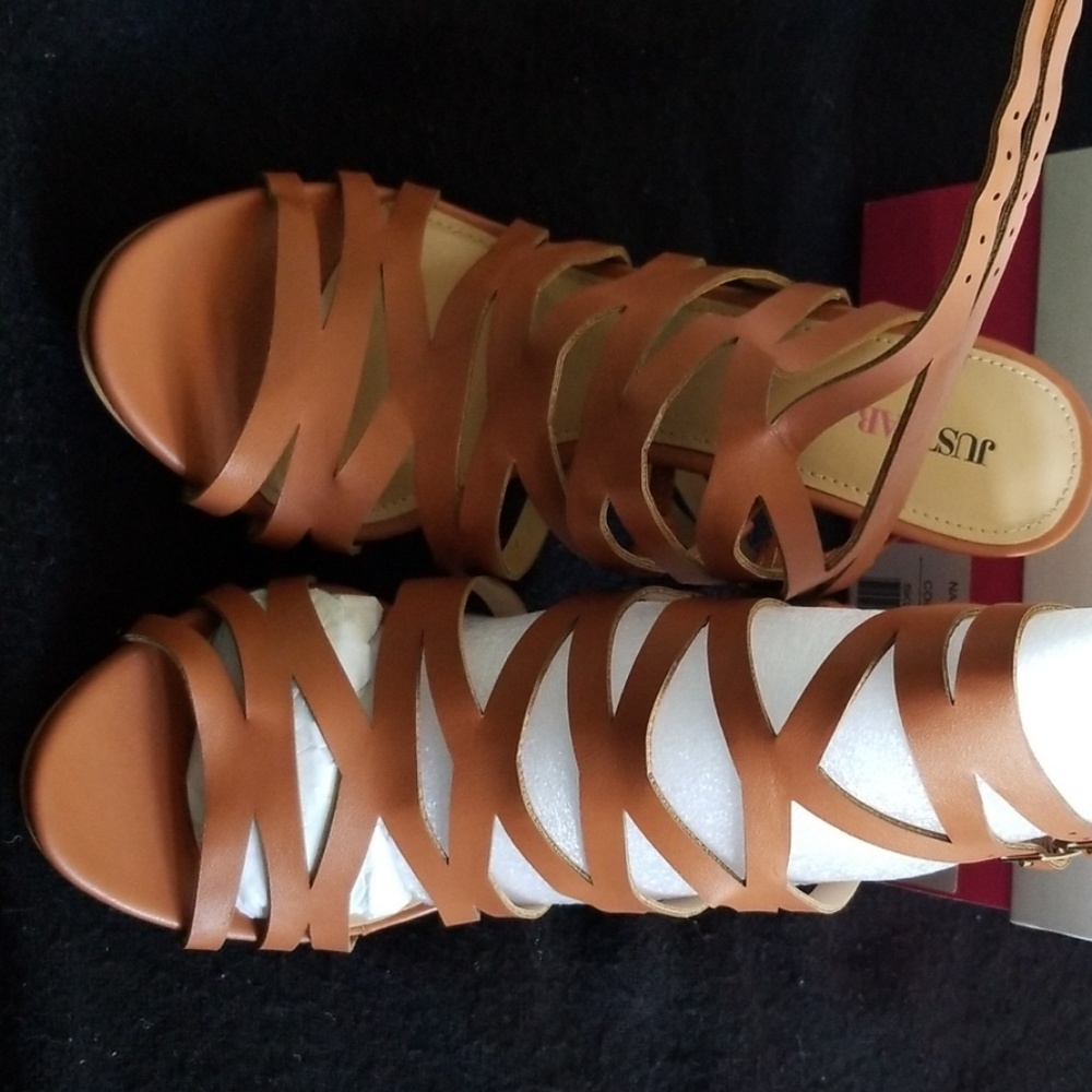 Strappy heels
